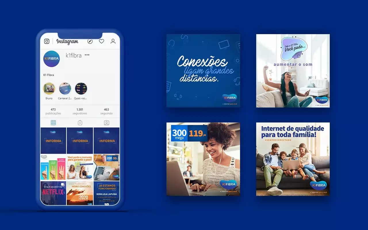 K1 Fibra — Gestão de Redes Sociais