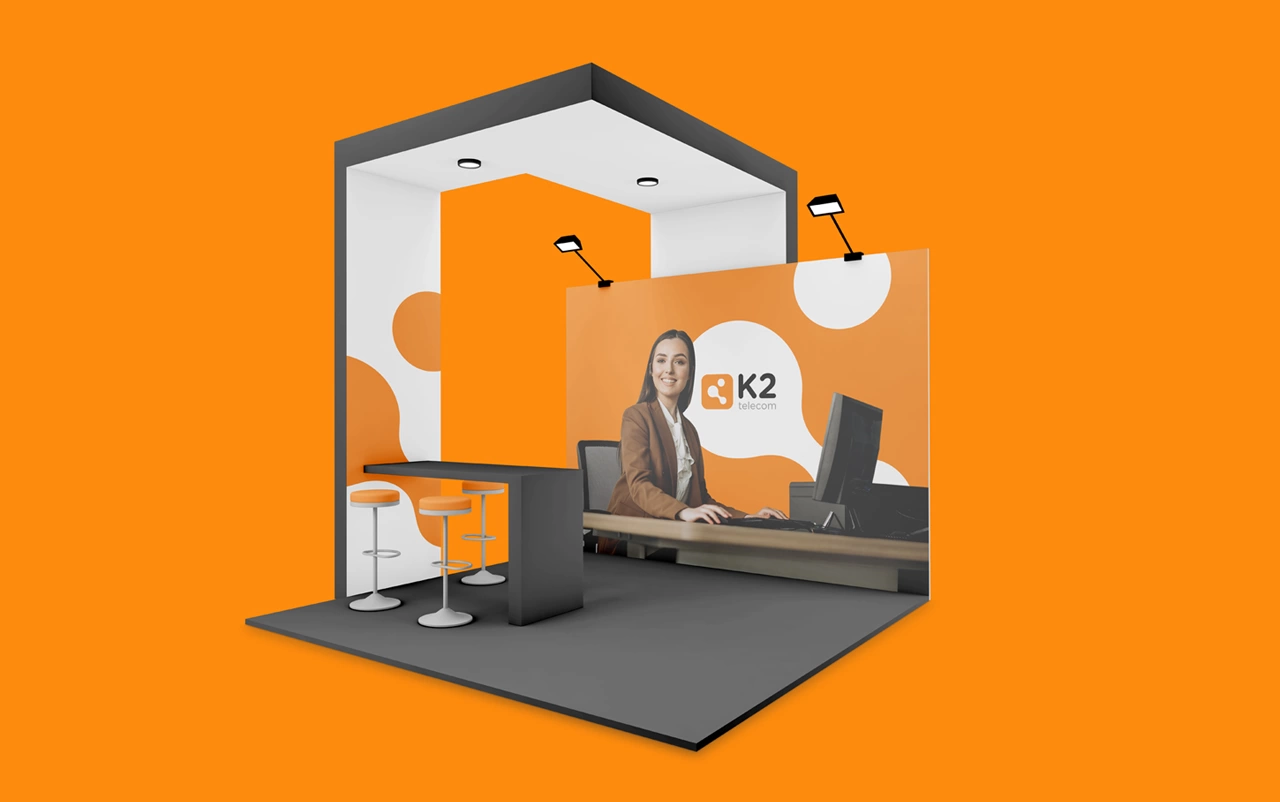 K2 Telecom — Identidade Visual e Papelaria