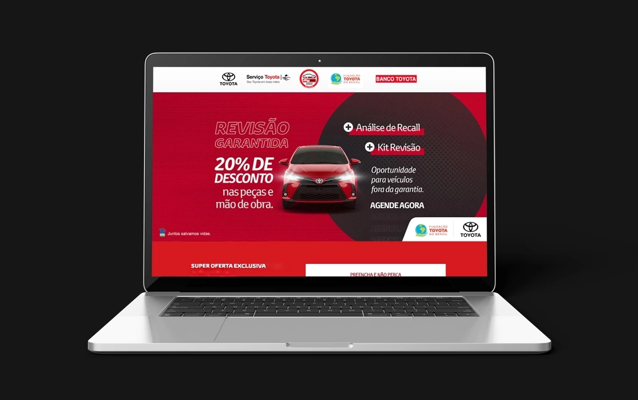 Toyota — Landing Page Pós Venda